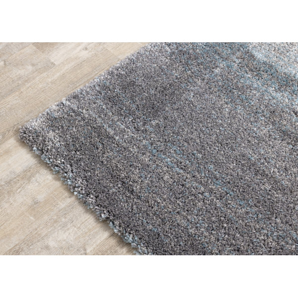 Mercury Row® Smoak Performance Gray/Blue/Cream Rug & Reviews Wayfair